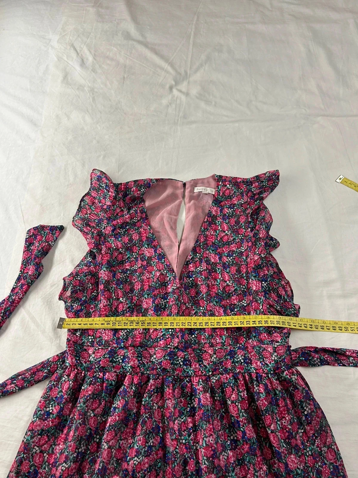 Vintage Peace n' Love Purple Pattern Summer Dress – photo 8